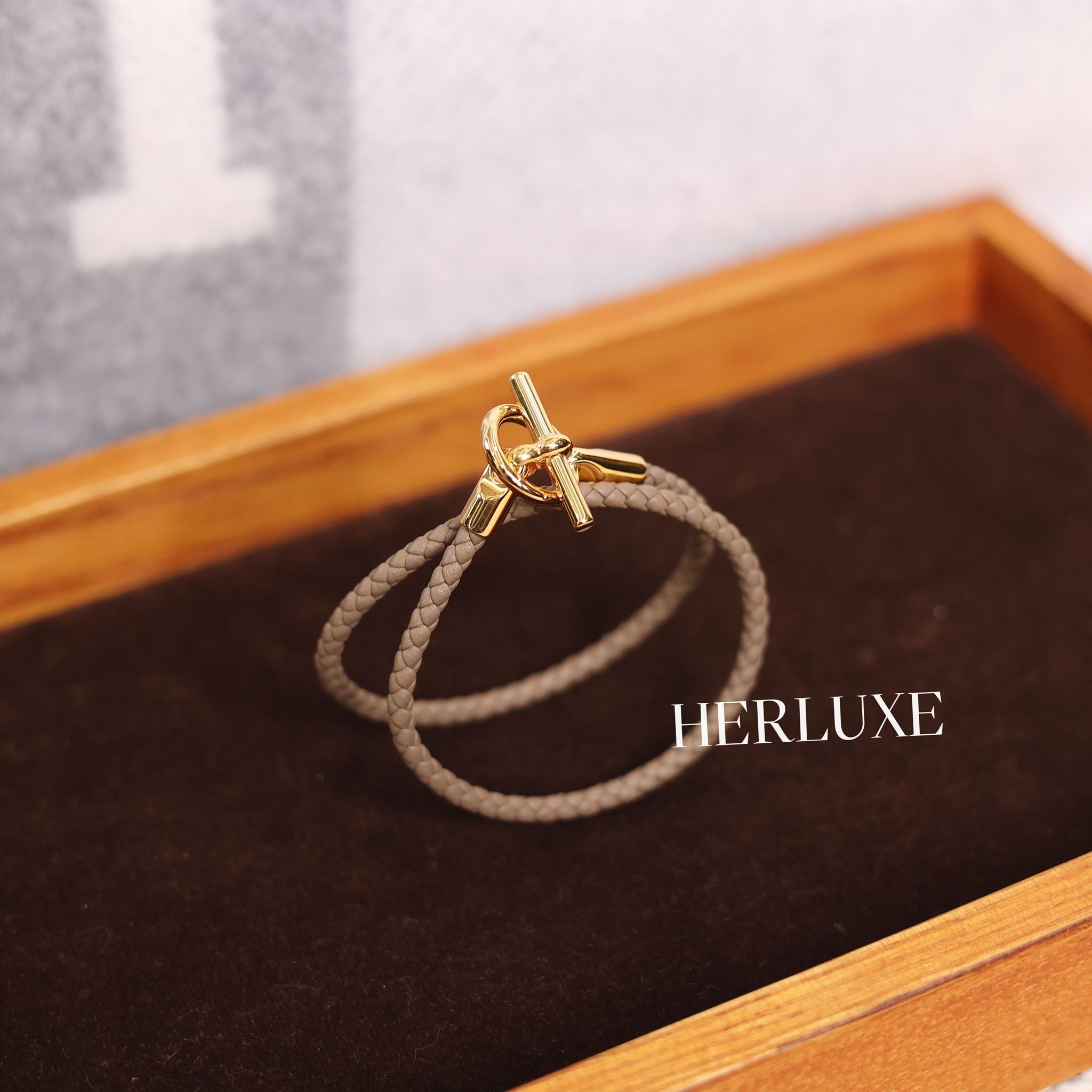 Bracelet Glenan double tour swift 18 etoupe CC (可預訂size)