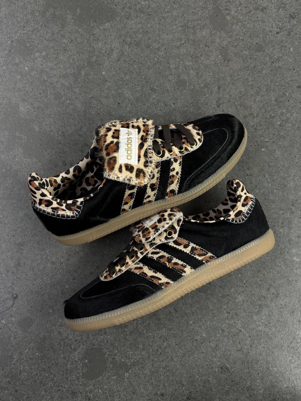 ADIDAS SAMBA LT 豹紋黑棕 動物紋 絨毛 馬毛 焦糖底 翻蓋鞋舌 男女鞋 KJ6590 / 預購