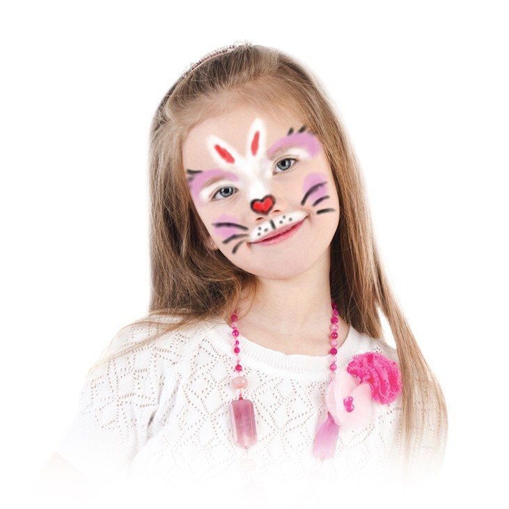 AMOS - 韓國 AMOS 繪臉彩蠟筆, 6色套裝 #FD5PC6《香港行貨》- 1 套 (繪面畫臉畫面彩)