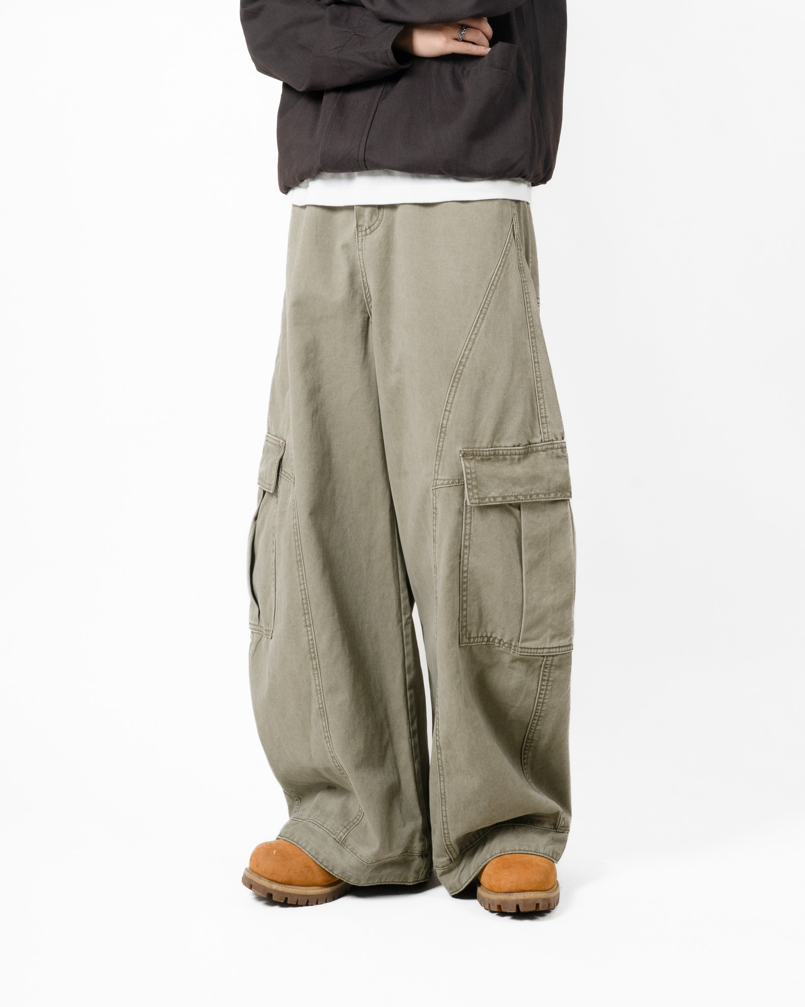 OurPick Washed Pocket Scimitar Pants 工裝口袋彎刀褲 2色