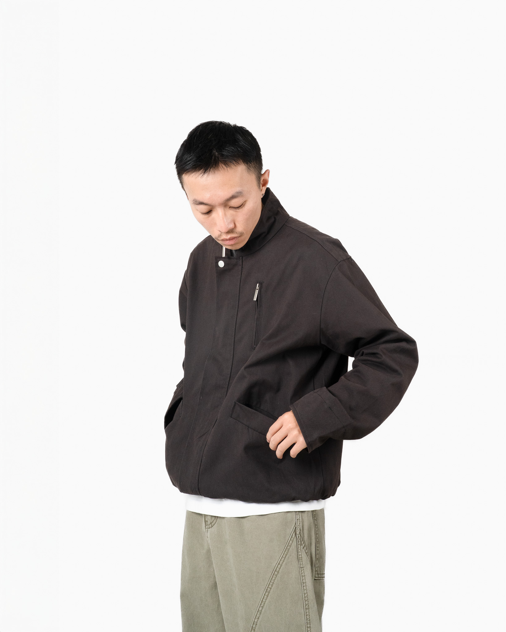 OurPick Stand Collar Utility Jacket 立領風衣夾克