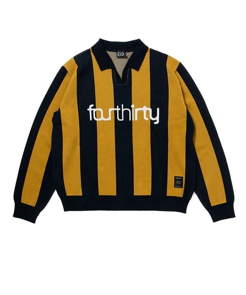 430 L/S STRIPE JERSEY KNIT POLO