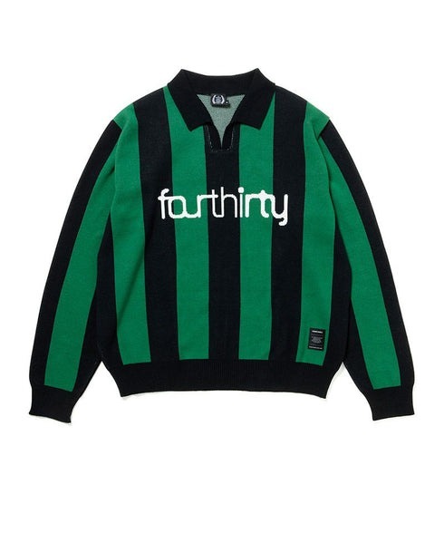 430 L/S STRIPE JERSEY KNIT POLO