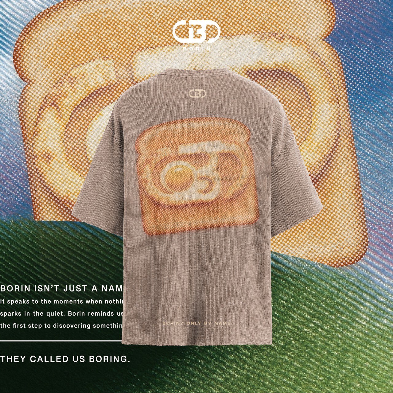 BORIN “Taste of Boredom” Tee / Toast 荷包蛋短袖