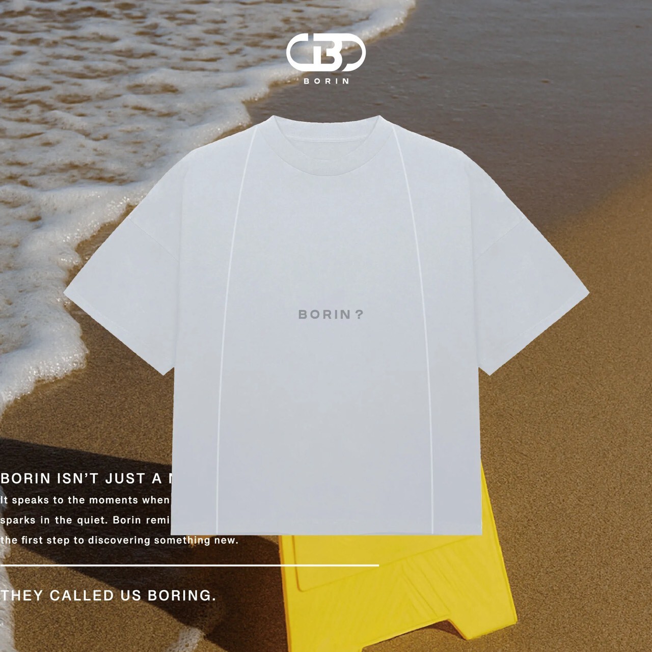 BORIN “The Starting Point” Logo Tee / Boxy Logo 短袖 (黑/白)