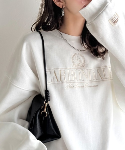 日本🇯🇵連線 JAVA 3D刺繡學院風羊毛襯裡大學T 學院風 復古 刺繡 寬鬆 運動衫 長袖 套頭衫 3色(任買兩件711免運)/預購