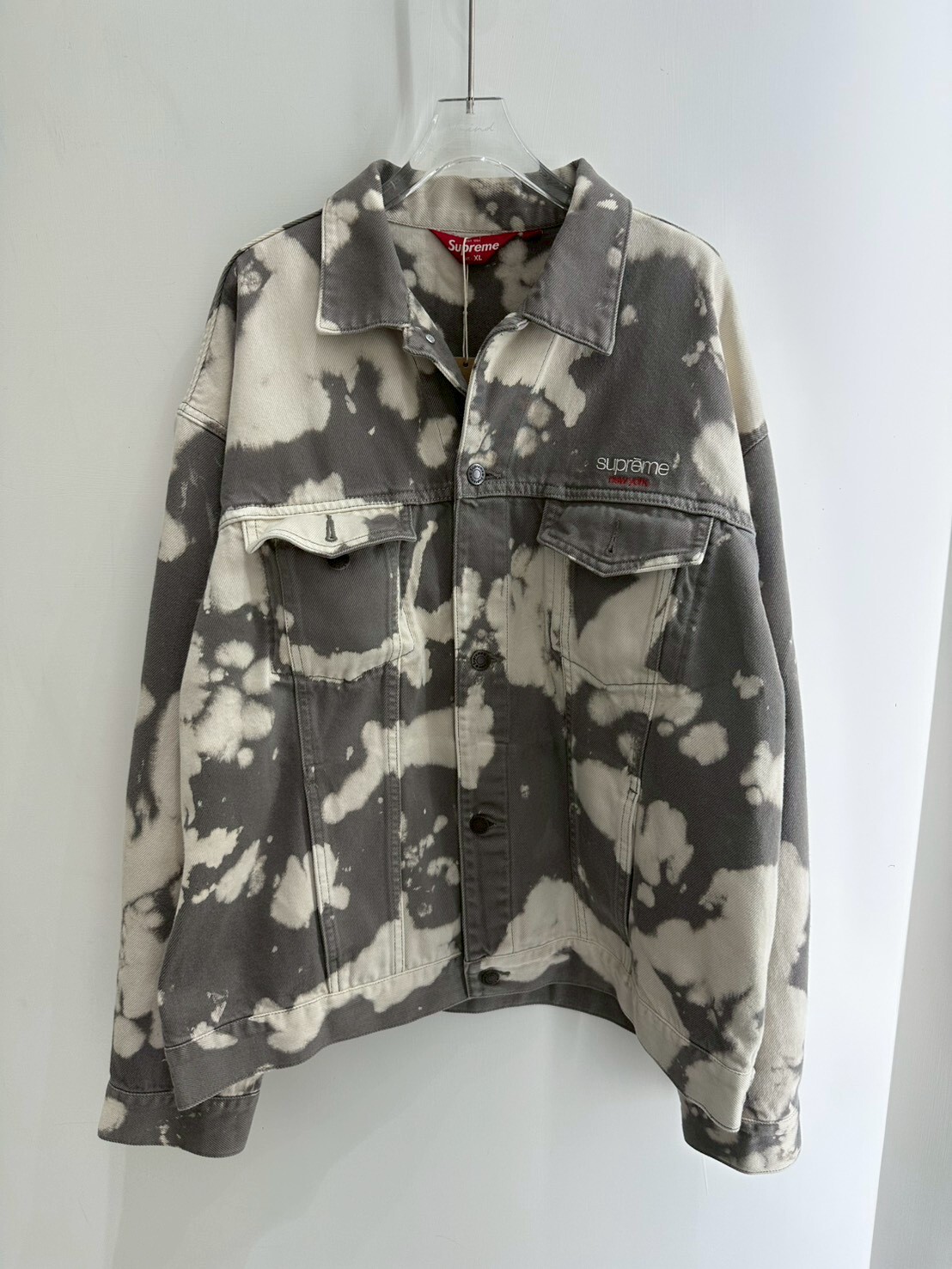 Supreme 25SS Denim Trucker Jacket Bleached