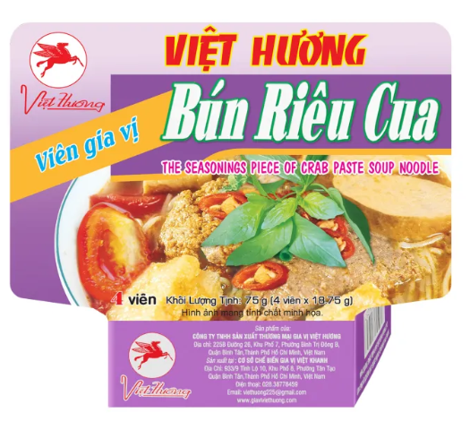 Viet huong Crab Noodle Soup Seasoning Cubes 75g