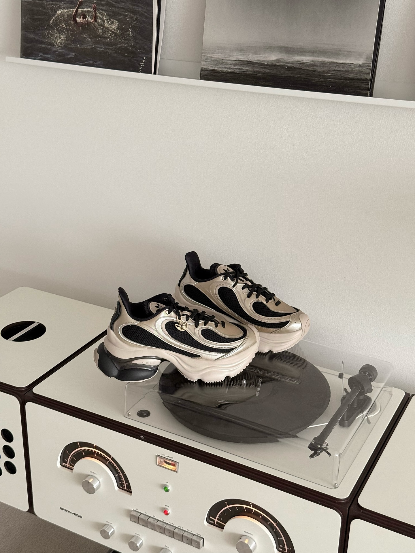 Adidas Originals Ozvenuz 黑色 玫瑰金 香檳金 未來感 增高 厚底鞋 KI0583