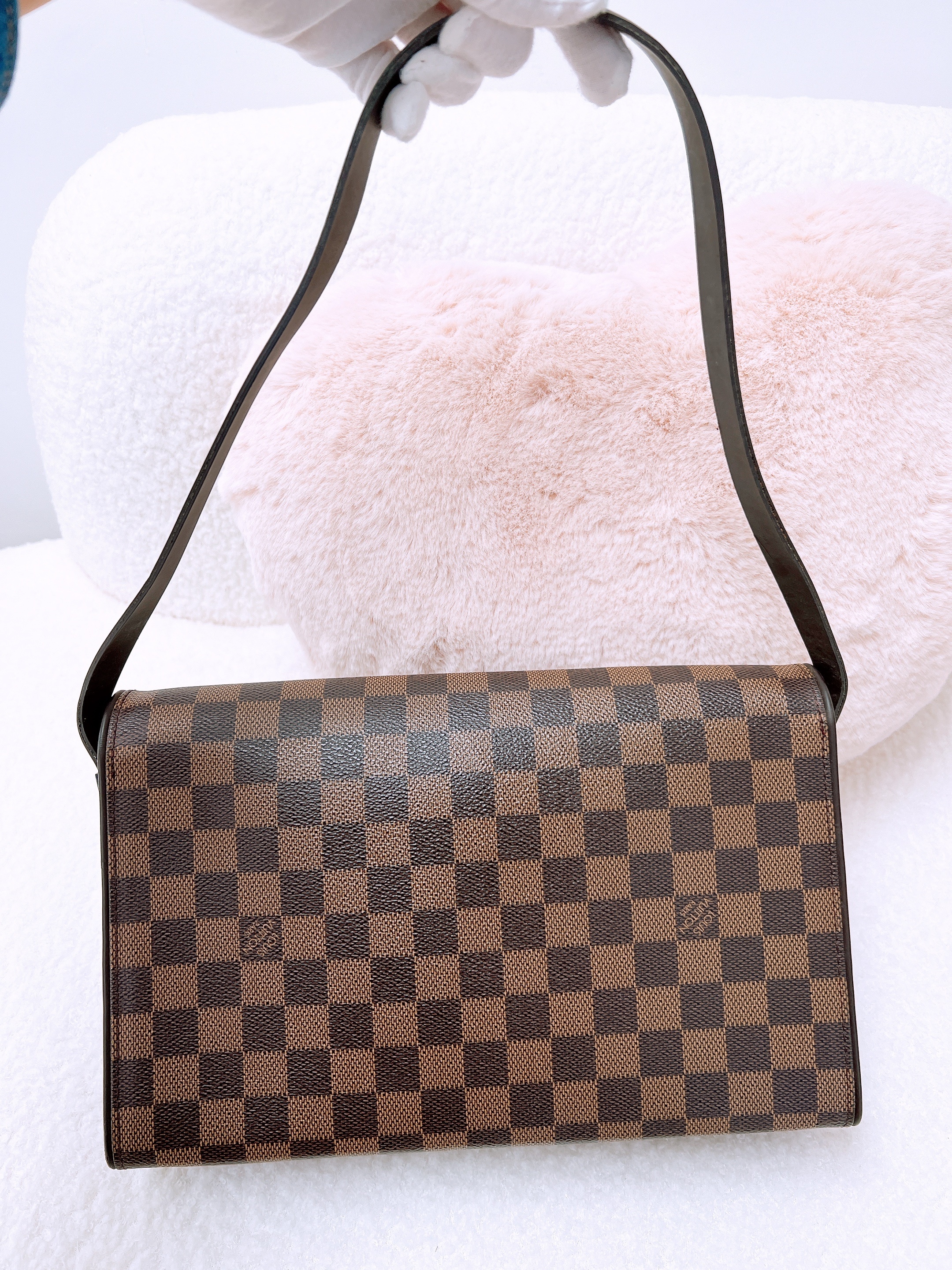 Lv tribeca hobo damier ebene