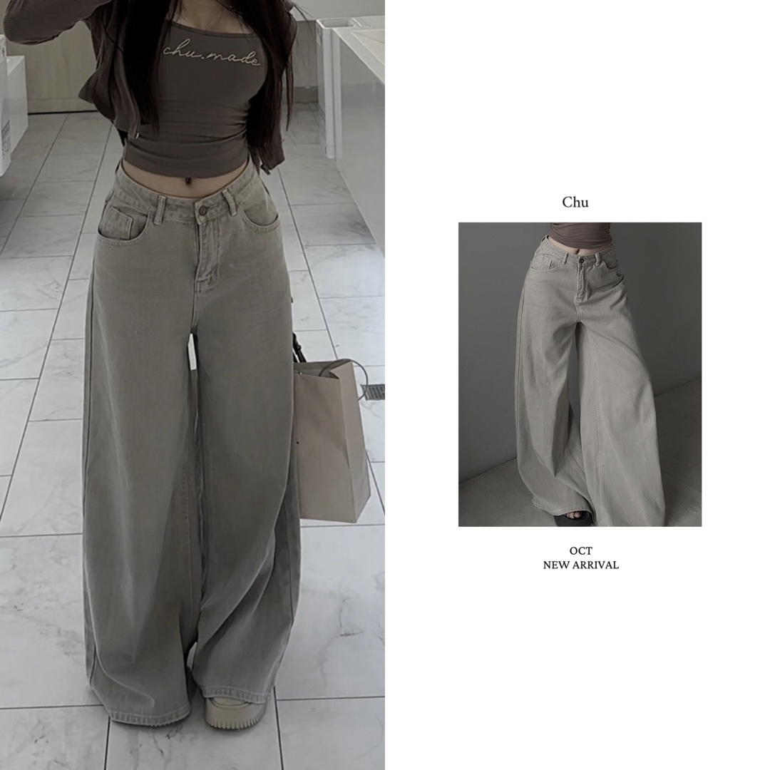 Oct【10.30PM18:00】高個首選’ 奶呼呼感，自帶修圖感的‘直筒神褲’