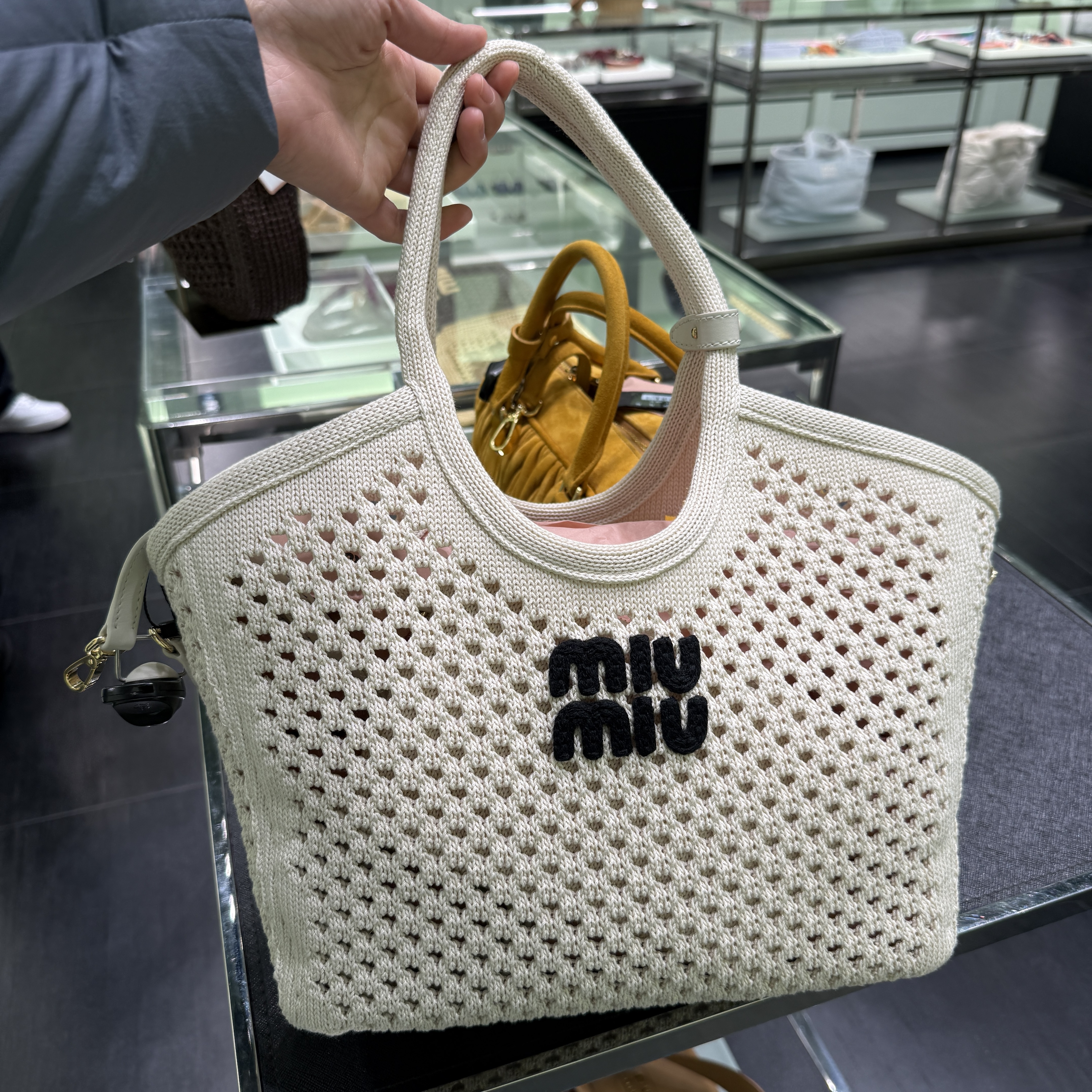 Miumiu bag Ivy Tote bag White 5BG281