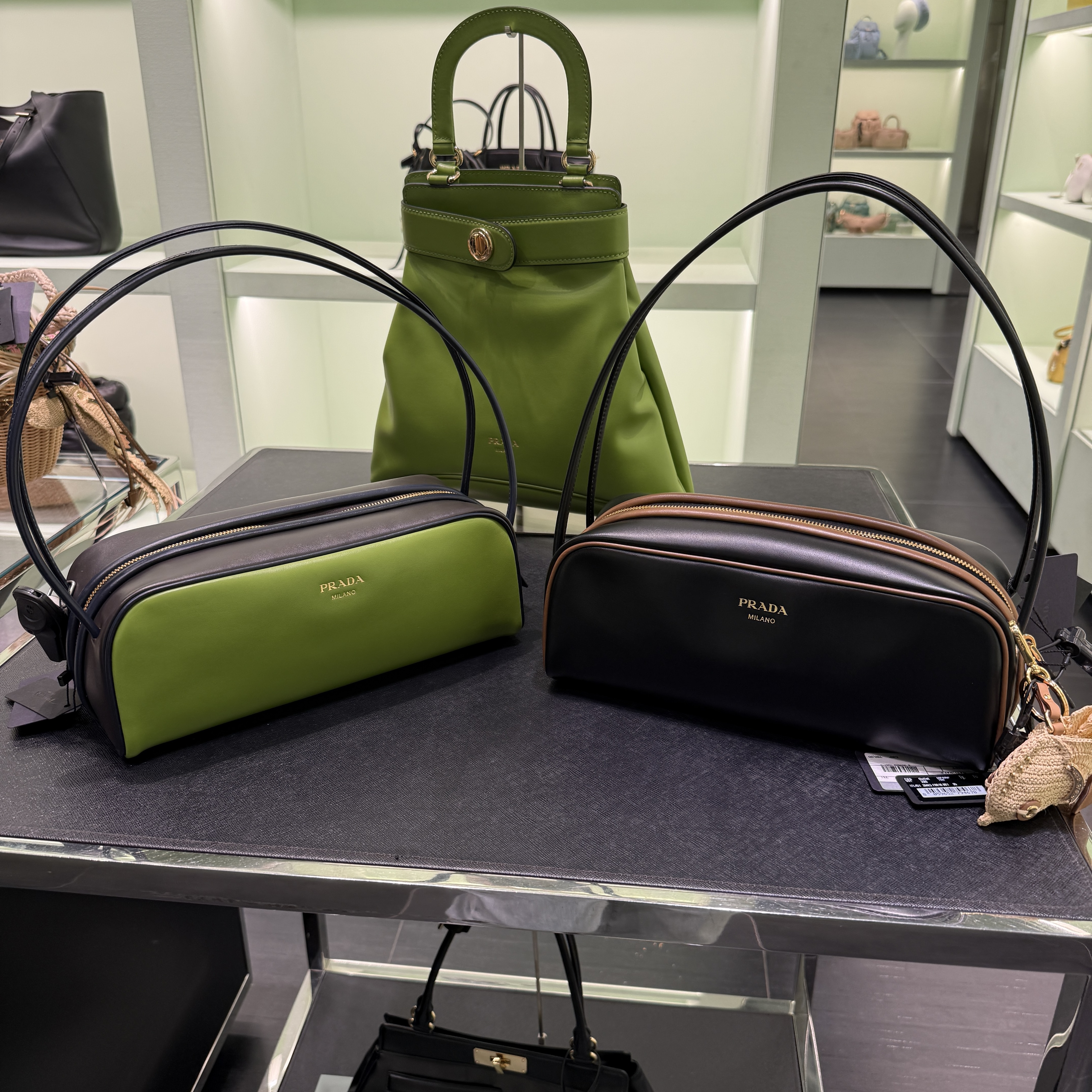 Prada Bag Swing smooth leather shoulder bag 1BC249