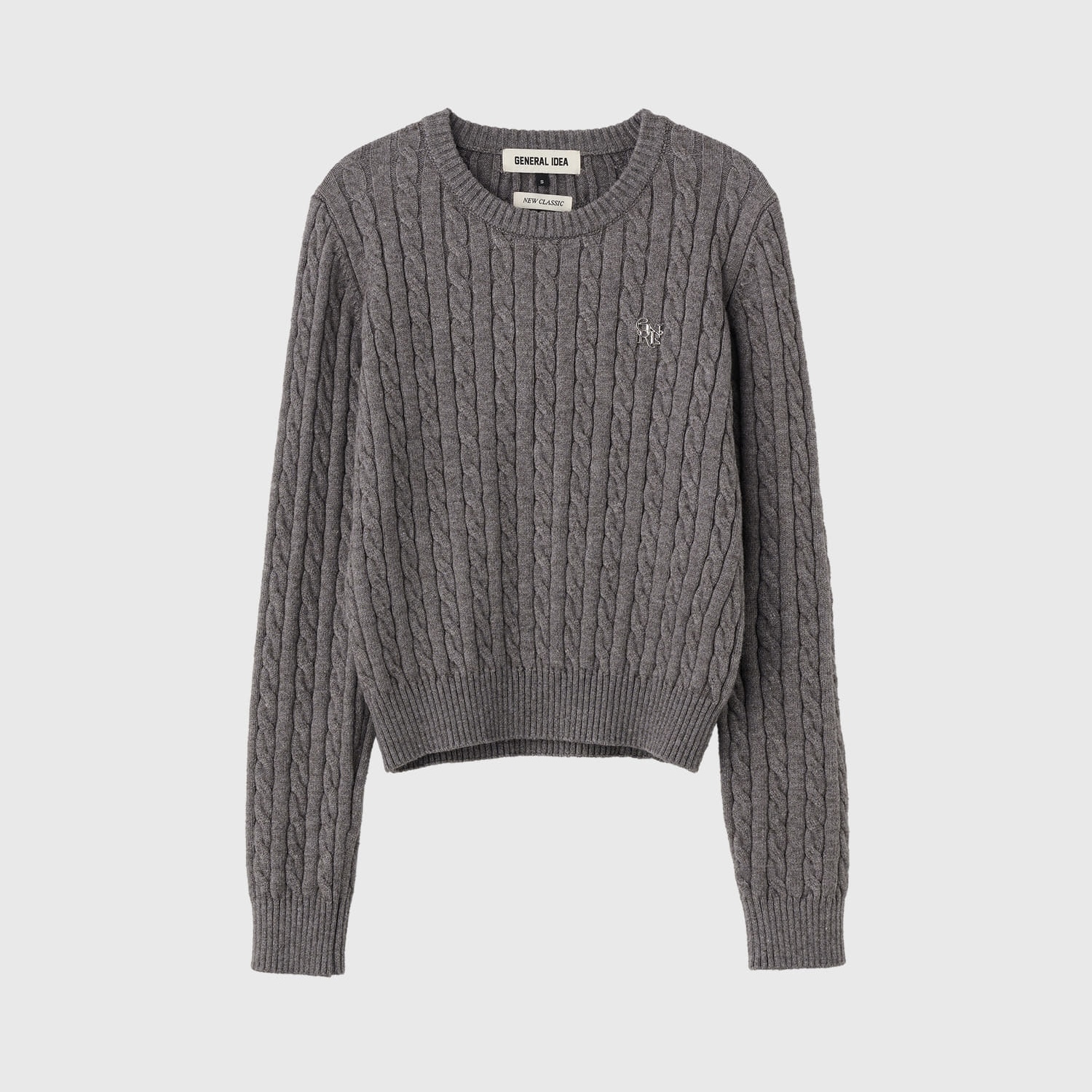 [GENERAL IDEA] NEW CLASSIC WOOL CABLE CREWNECK PULLOVER