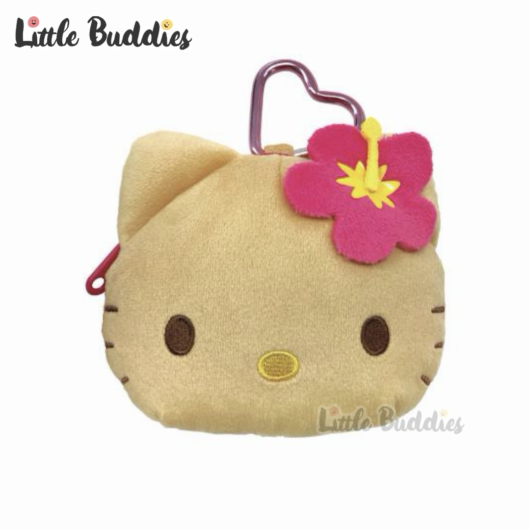 日本 Sanrio Hello Kitty 心形爬山扣頭形拉鏈袋