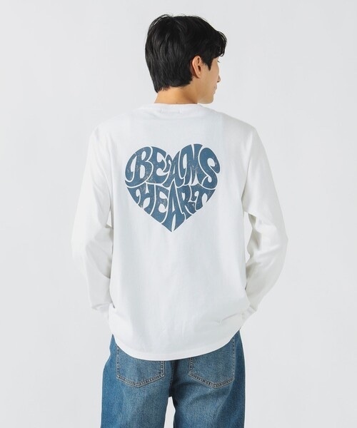 BEAMS HEART / Back Print Long Sleeve T-Shirt