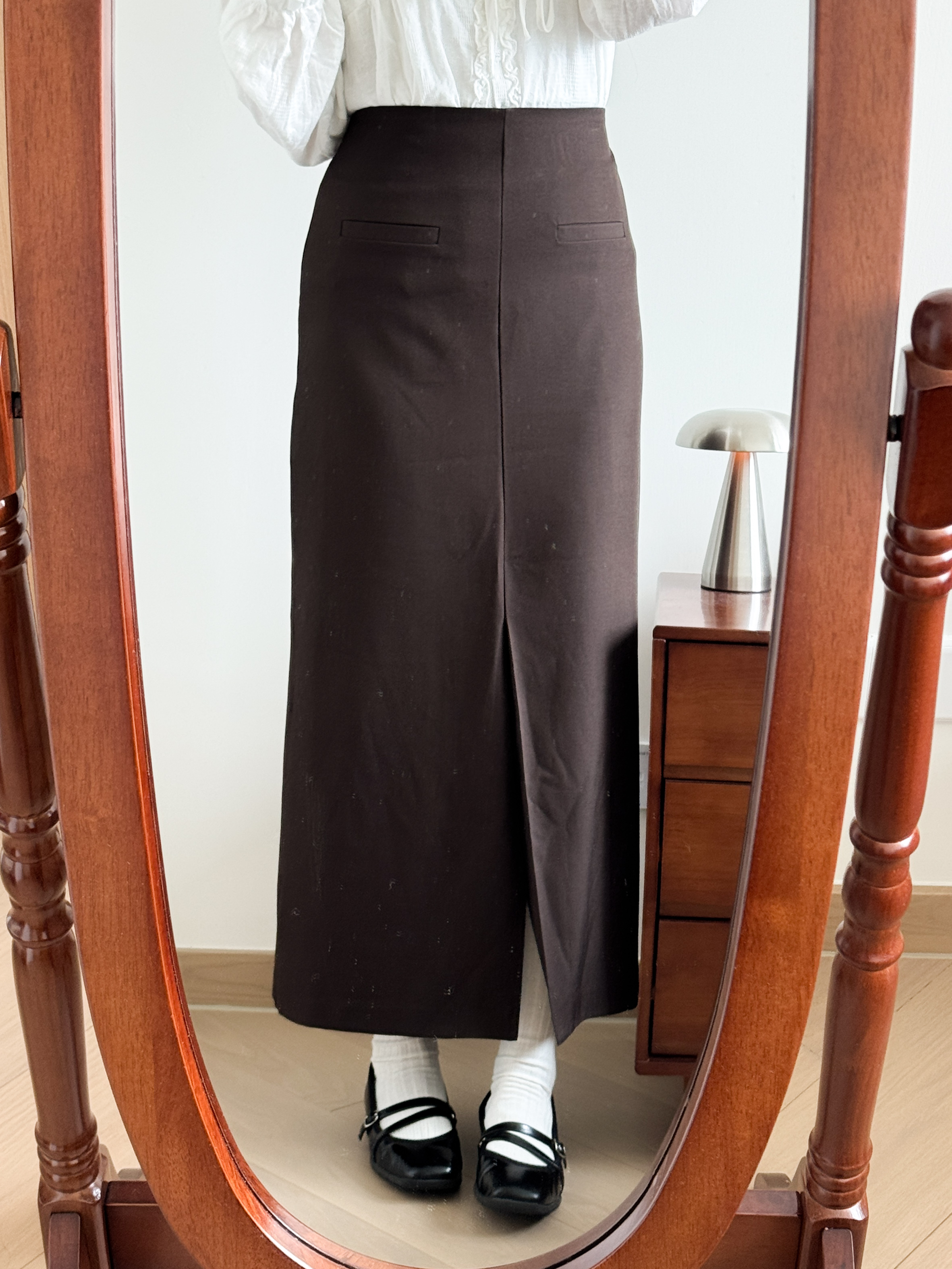 高妹必入//版型超瘦的西裝長裙