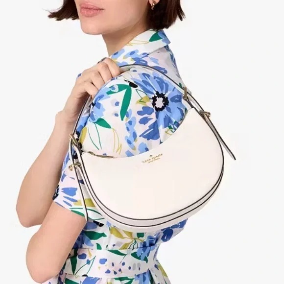 【預購】Kate Spade H102781 Nova Suede Small Crescent Shoulder