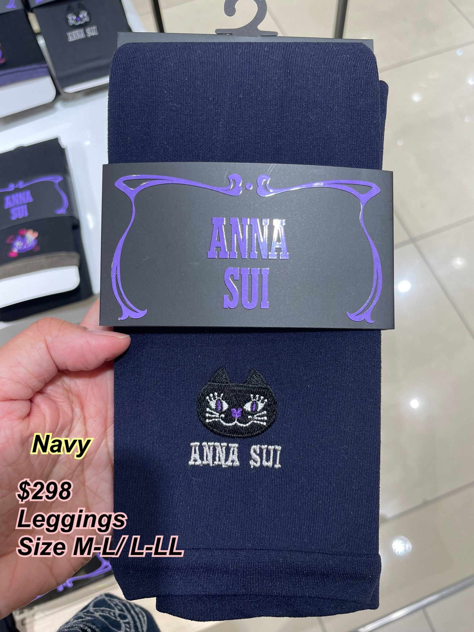 新款Anna sui 貓貓頭leggings /2 色