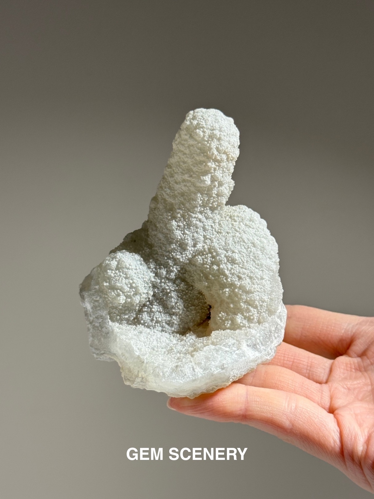The Shape of Silence - Chalcedony Stalactite