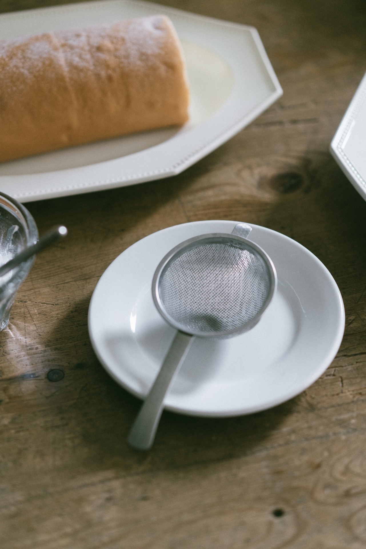 日本燕三条鎚目紋18-8雙層不鏽鋼小茶篩／糖粉篩