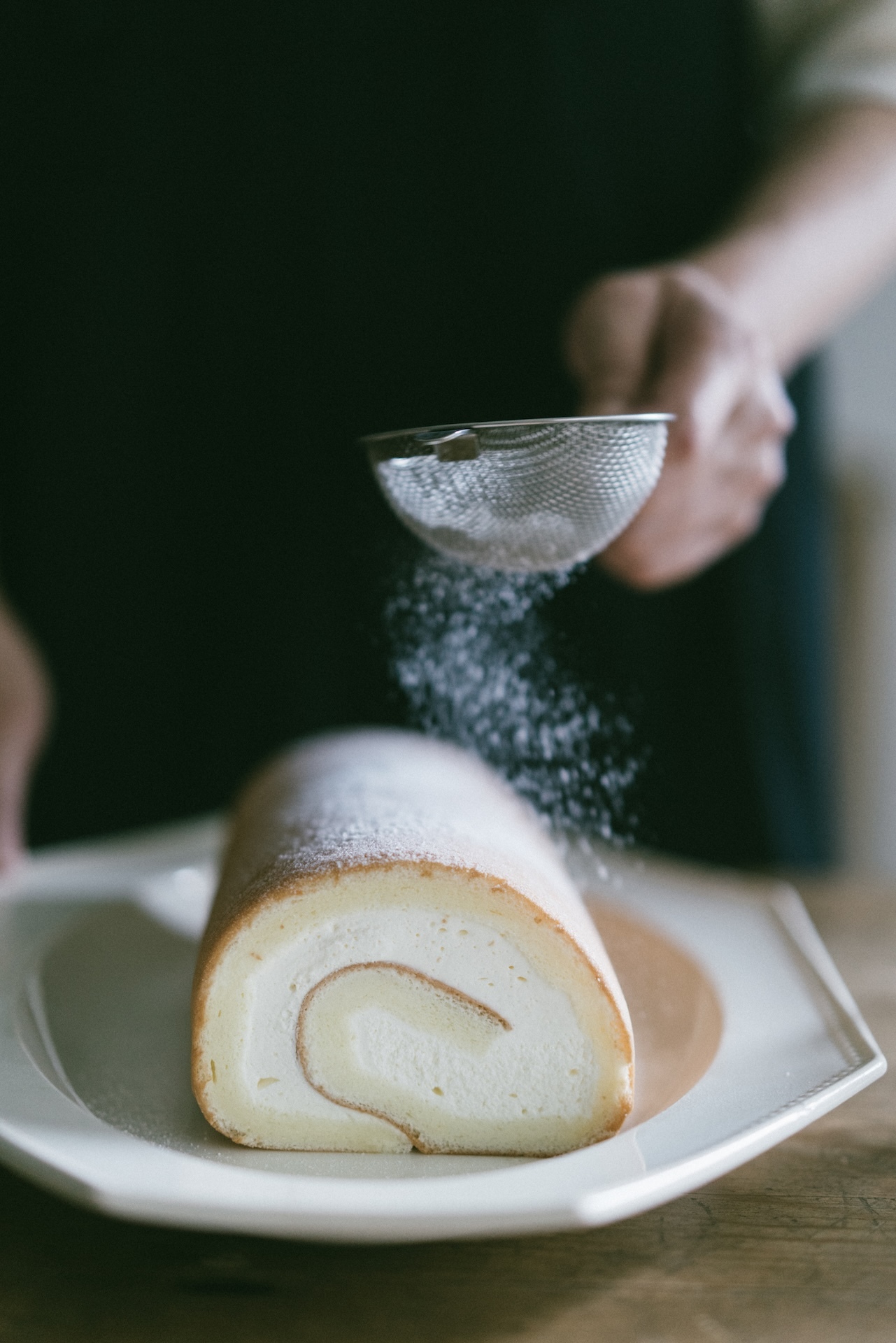 日本燕三条鎚目紋18-8雙層不鏽鋼小茶篩／糖粉篩