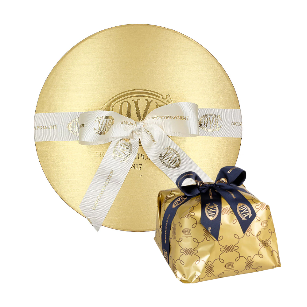 【聖誕限定】義式傳統水果麵包禮盒 - 巧克力 Traditional Panettone in Hatbox