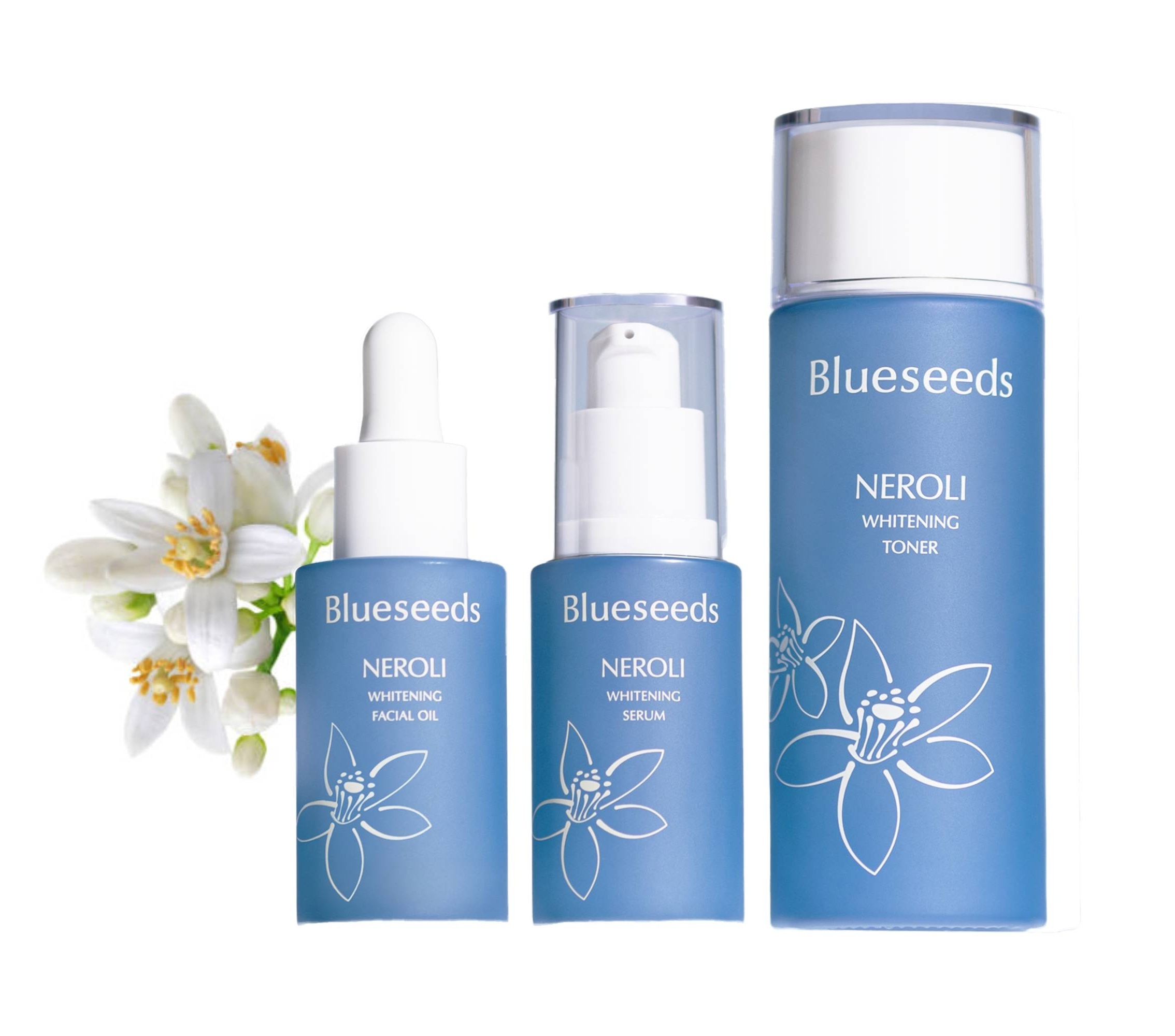 淨緻橙花潤白保養系列 3入套組 (活膚液100ml+精華液30ml+精油露30ml)