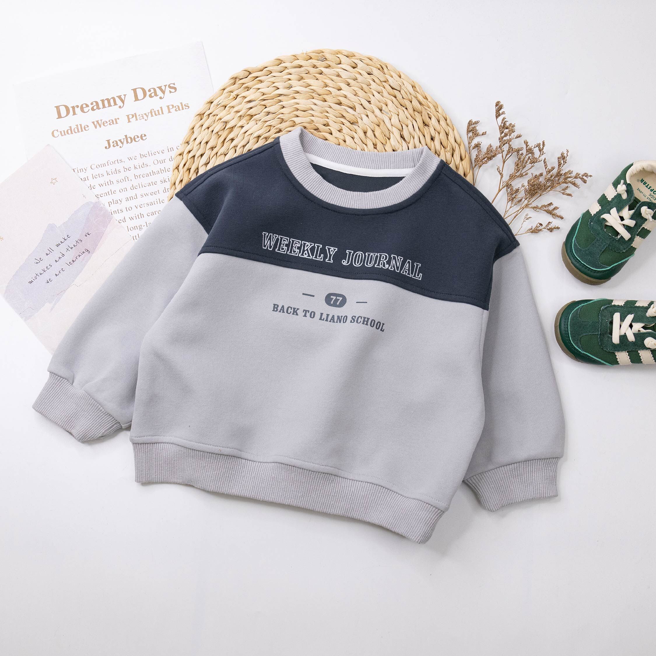 【H55603】陽光美式校園上衣