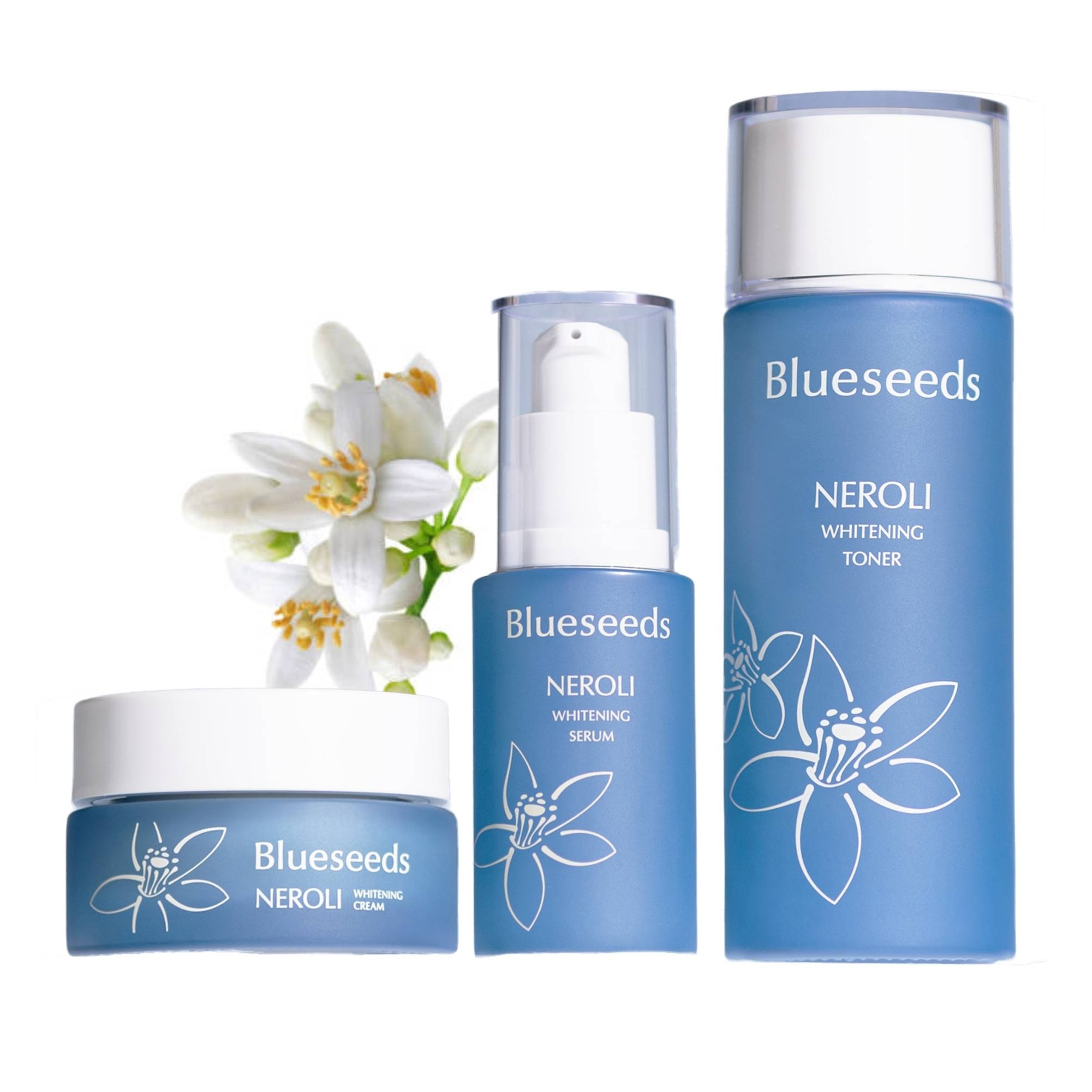 淨緻橙花潤白保養系列 3入套組 (活膚液100ml+精華液30ml+乳霜30g)