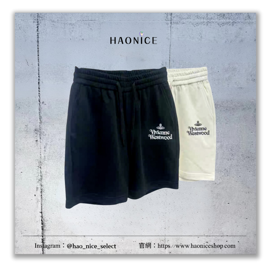 【HAO NICE】100%正品 VIVIENNE WESTWOOD 英國精品🇬🇧厚磅棉質抽繩休閒褲 短褲
