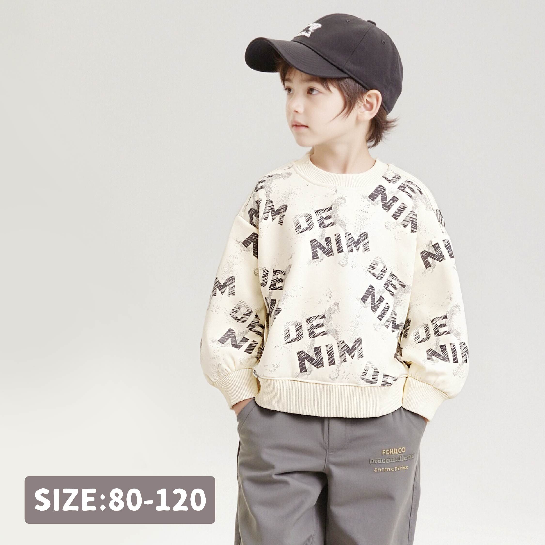 【H55605】率性噴墨滿版英字印花上衣