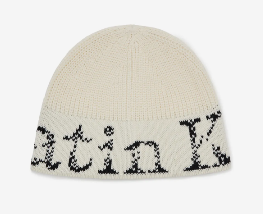 MATIN KIM CRACKED LOGO BUCKET BEANIE 冷帽 毛帽 針織帽 LOGO冷帽 馬丁金 (2色)