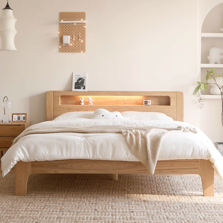 〖特惠款〗夜光實木床架 FP-0145