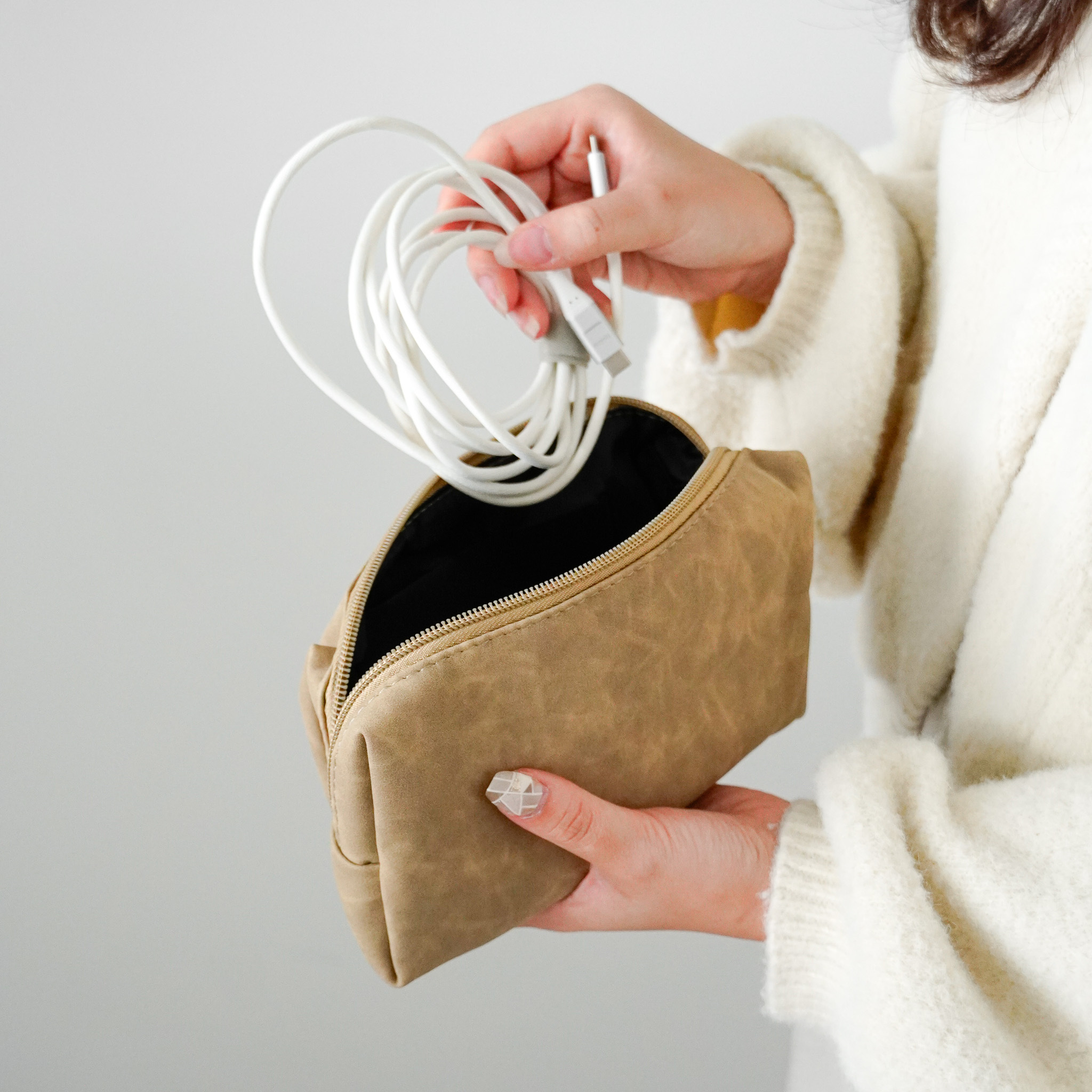 絨面電源收納包 三色售