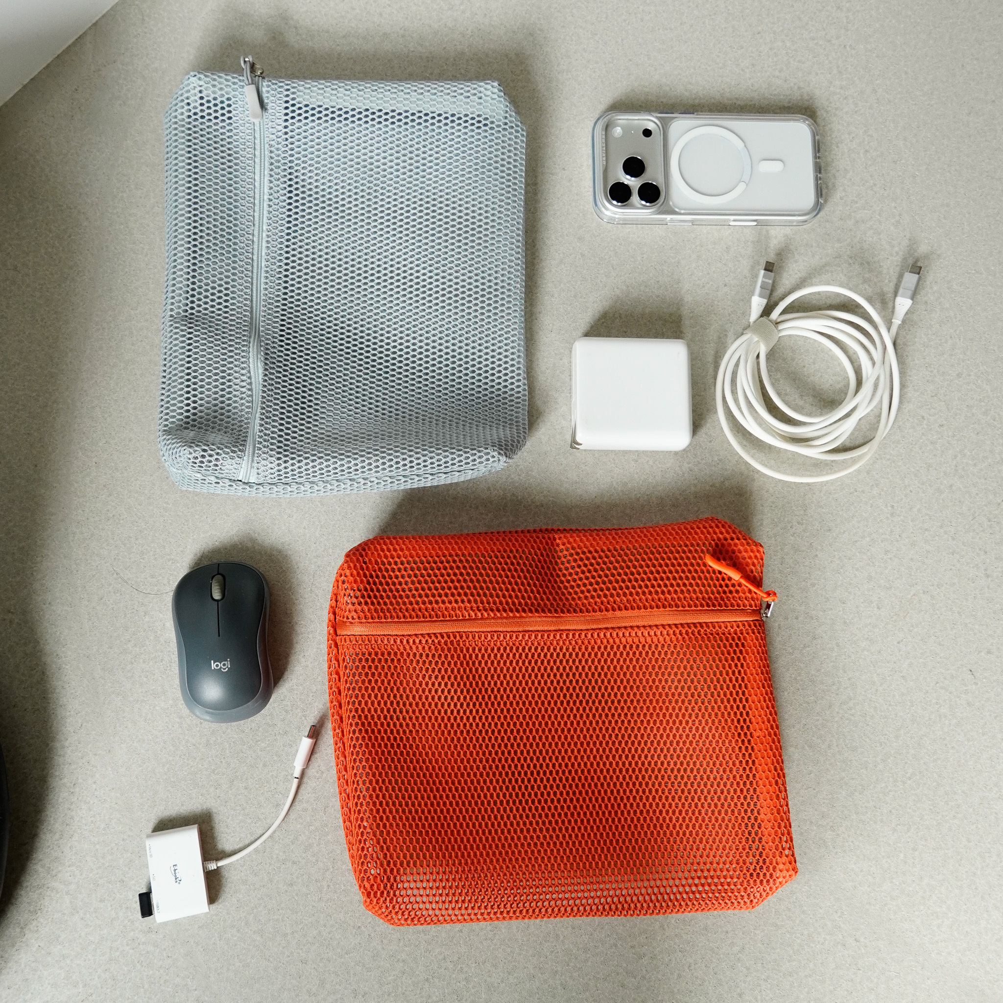 無印風萬用透氣收納袋 三入組 兩色售