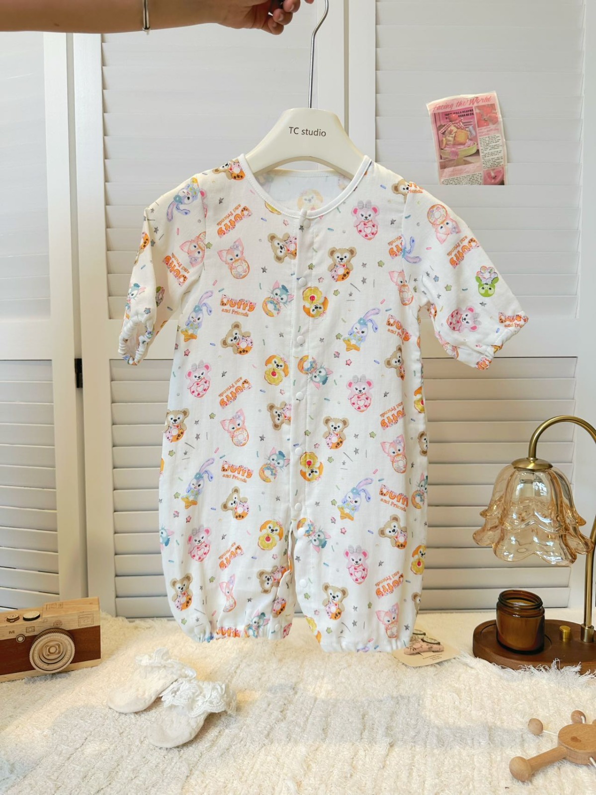 日單 Disney連體+口水巾2件套