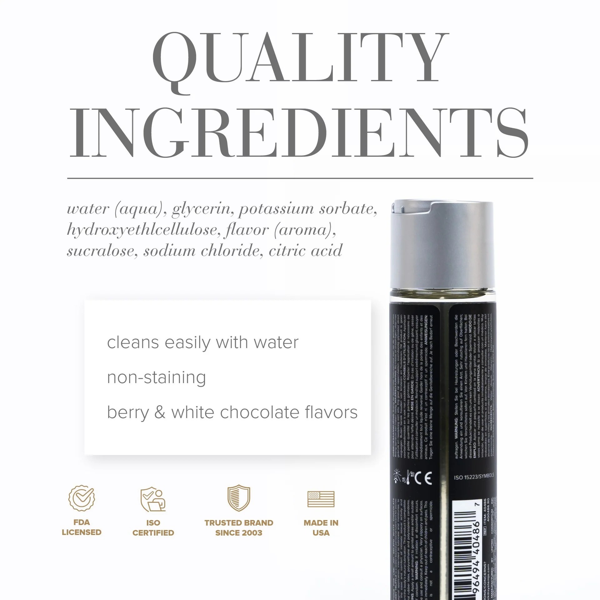 System JO Gelato 甜品香味水性潤滑劑 白朱古力紅莓松露