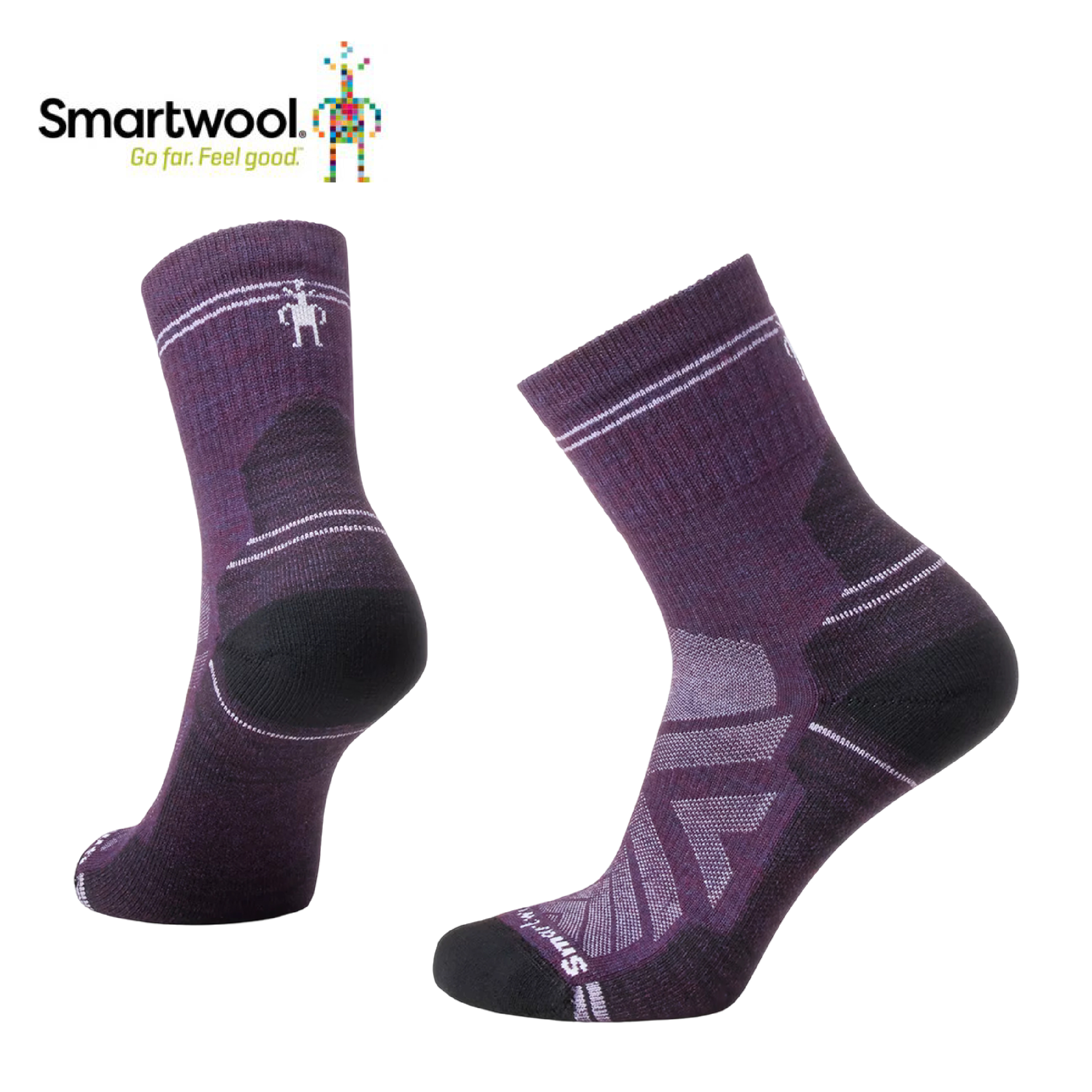 Smartwool 美國 機能全輕量減震中筒襪 女款 (紫鳶尾花色) 44SW001572