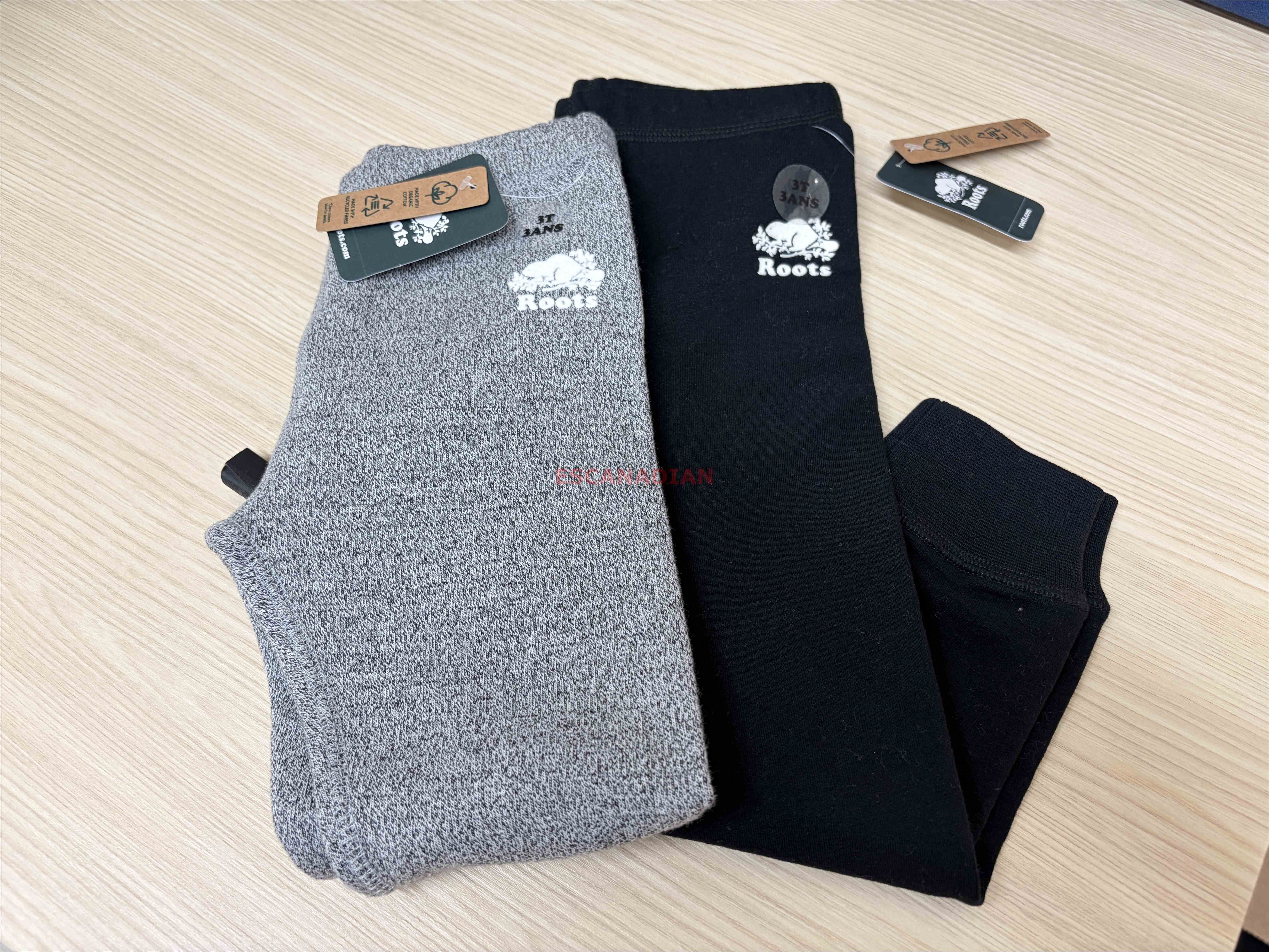 ROOTS 小女童 合身版 細緻棉 刷毛 內搭褲Legging (2色)