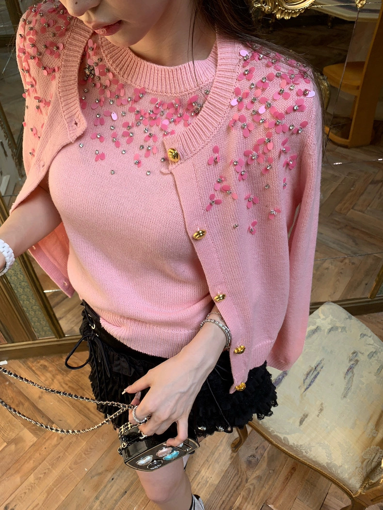 設計師家100%羊毛重工釘珠點綴外套+上衣