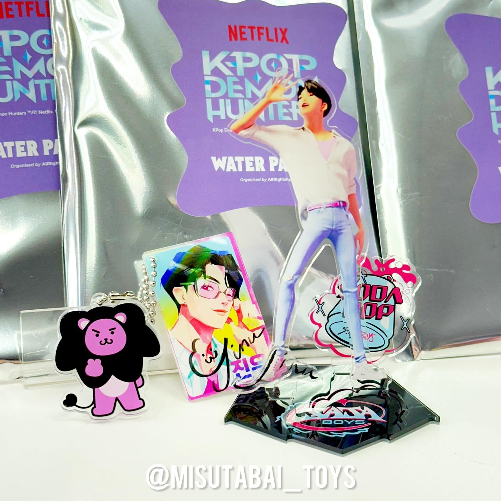 E03a. KPop Demon Hunters Acrylic Stand Keychain (Blind Box) 立牌鎖匙扣 (盲盒)