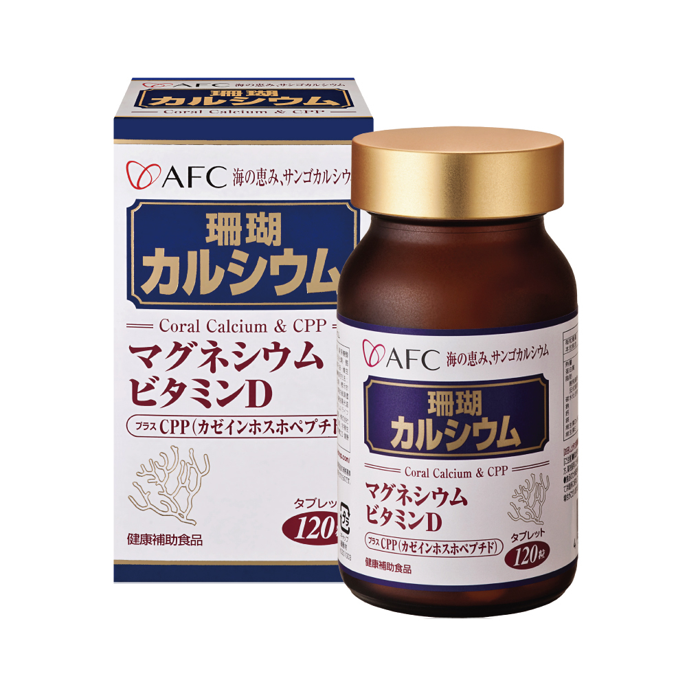 【AFC】菁鑽珊瑚鈣 120粒/瓶 (日本原裝)