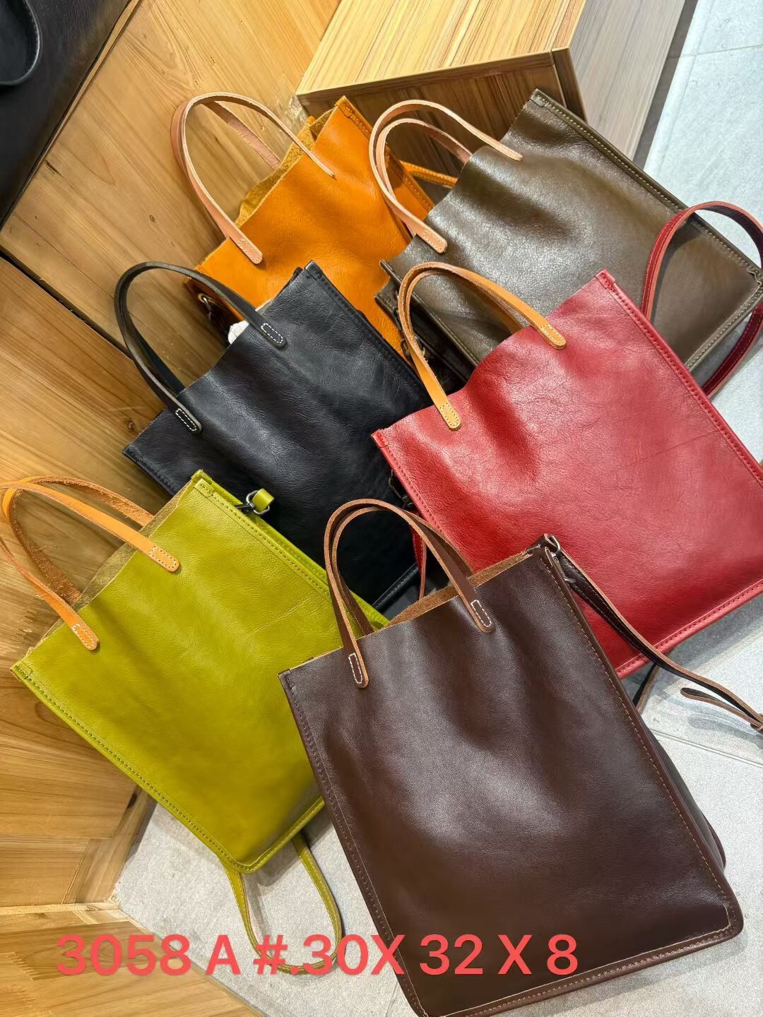 3058【爆款文青手提斜挎包樹膏皮】