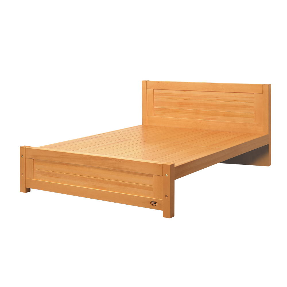 薩塔5尺全實木雙人床架