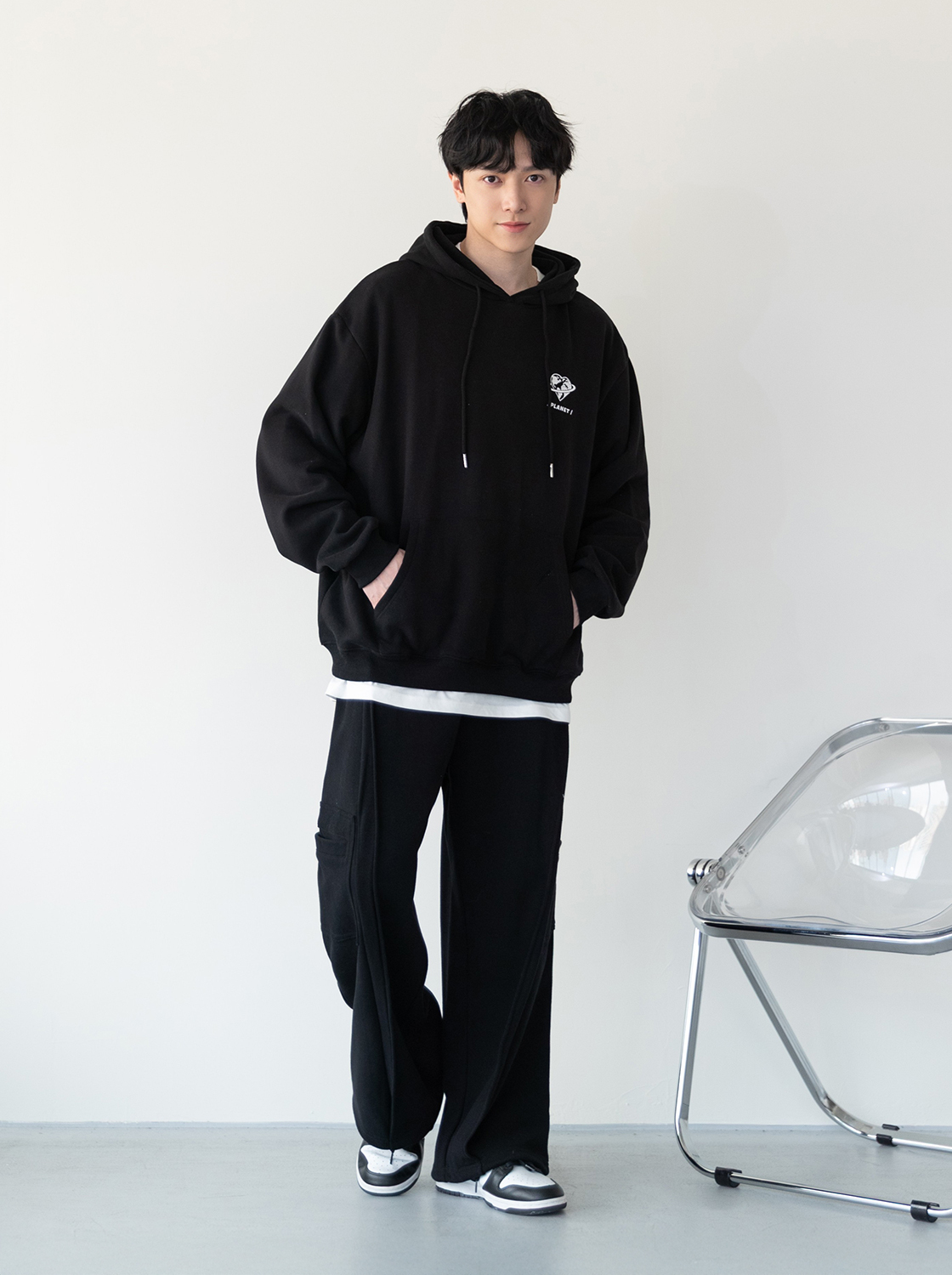 地球愛心印花帽TEE