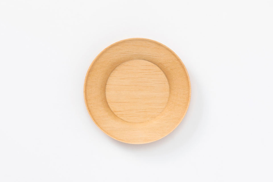 中川政七商店 - 山中挽物茶托 / 榛木原色