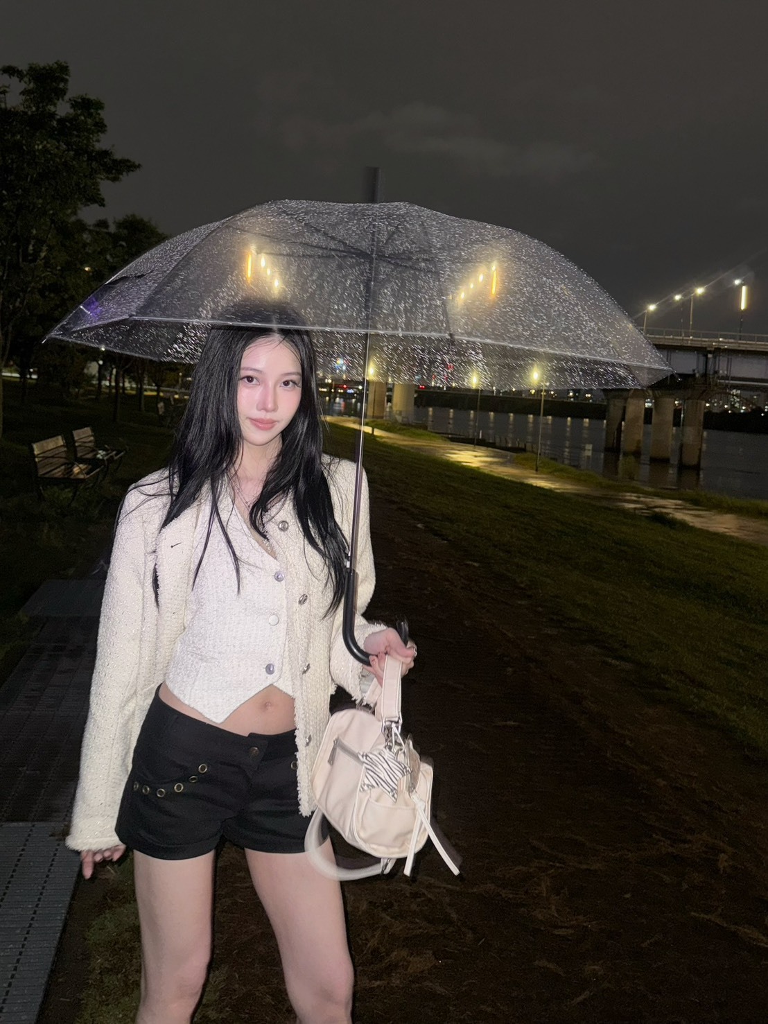 現貨! 9.amez project urban beauty tweed jacket 小香斜紋外套 (white)