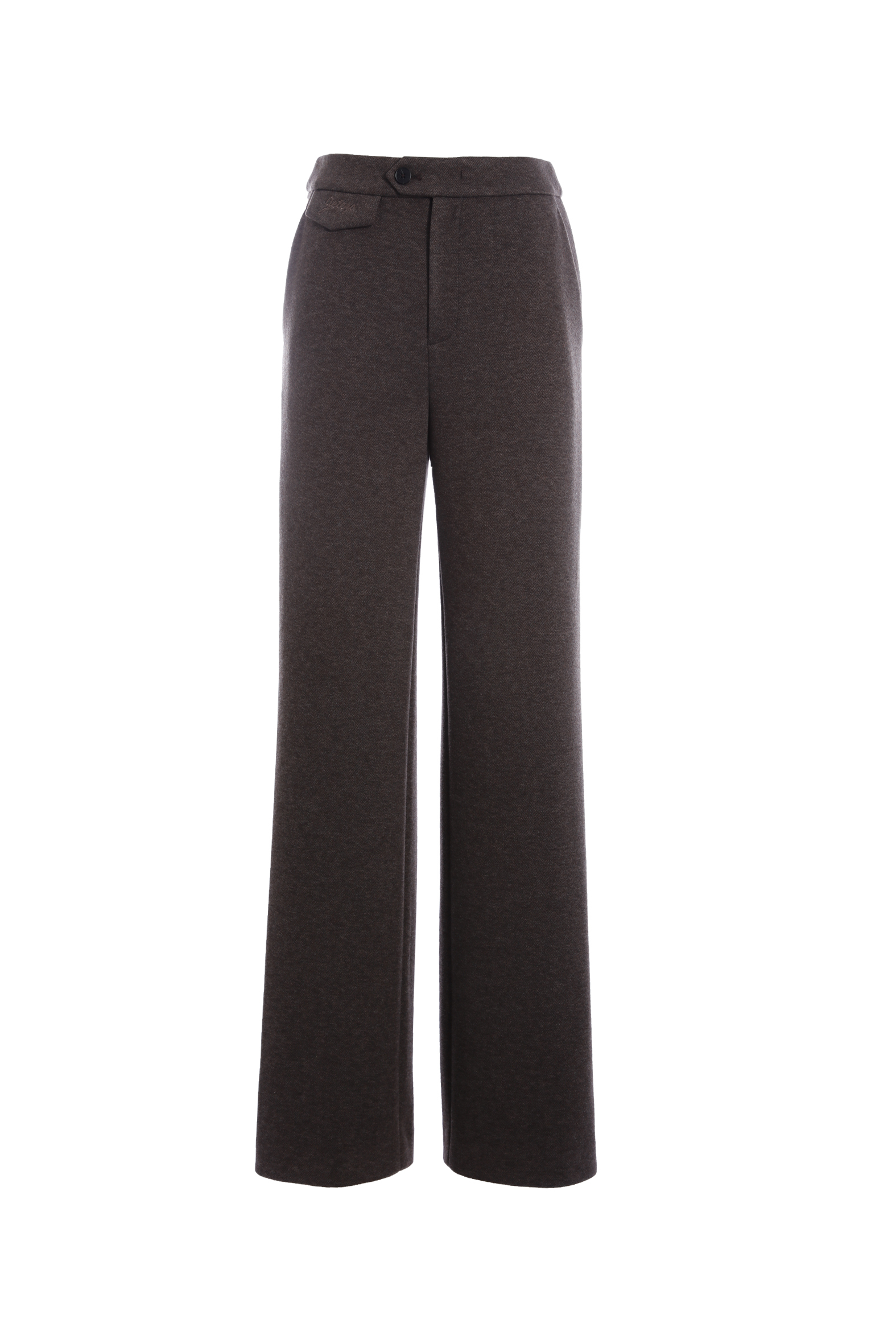 BE15119B1 暮色低語高腰寬直筒長褲