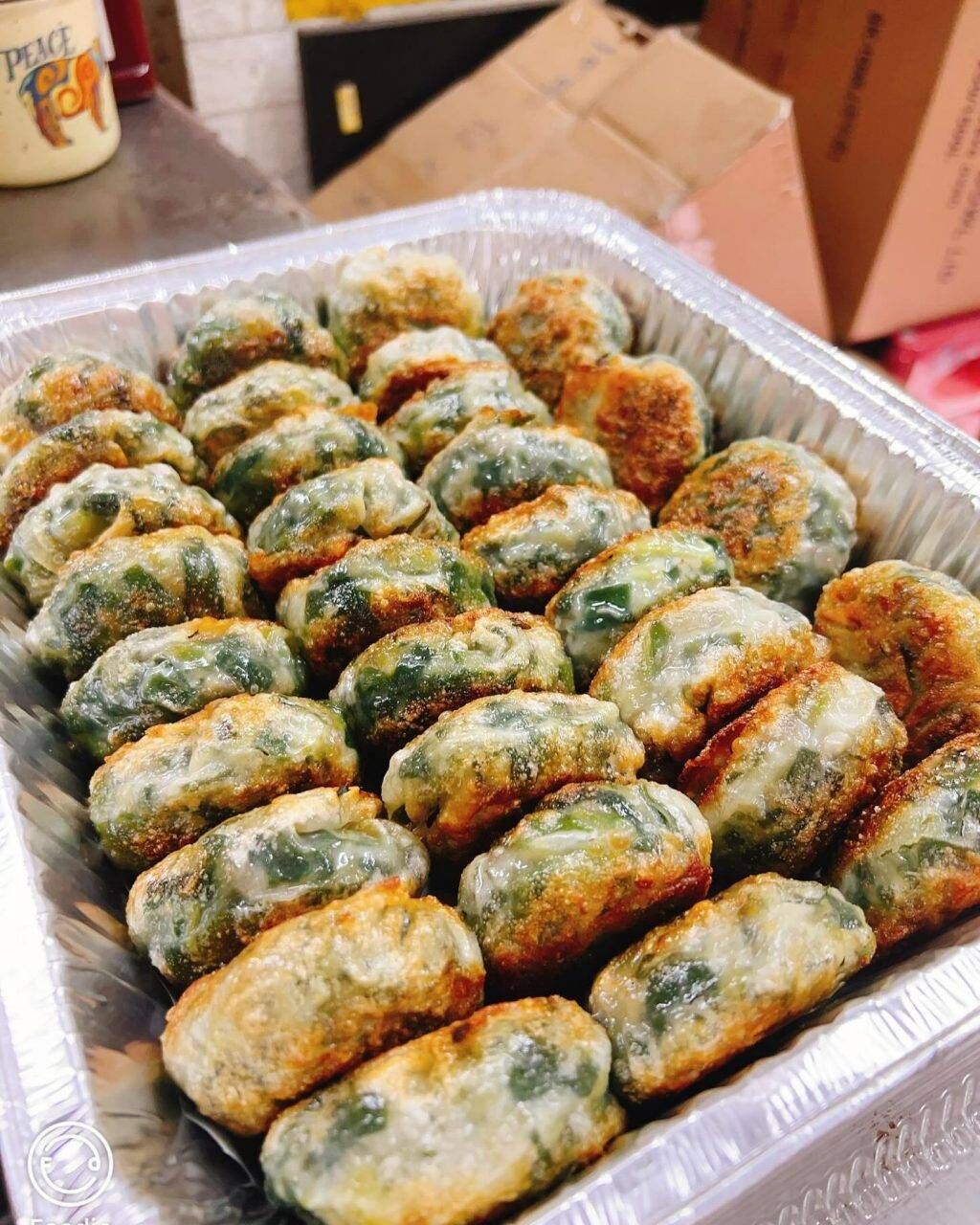 【急凍貨】土瓜灣名物 日昇小食 韭菜&芫茜餅 雙拼 1盒8件裝